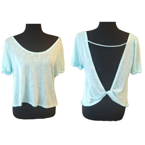 Aeropostale Tops - Live Love Dream Open Back Burnout Tee Large